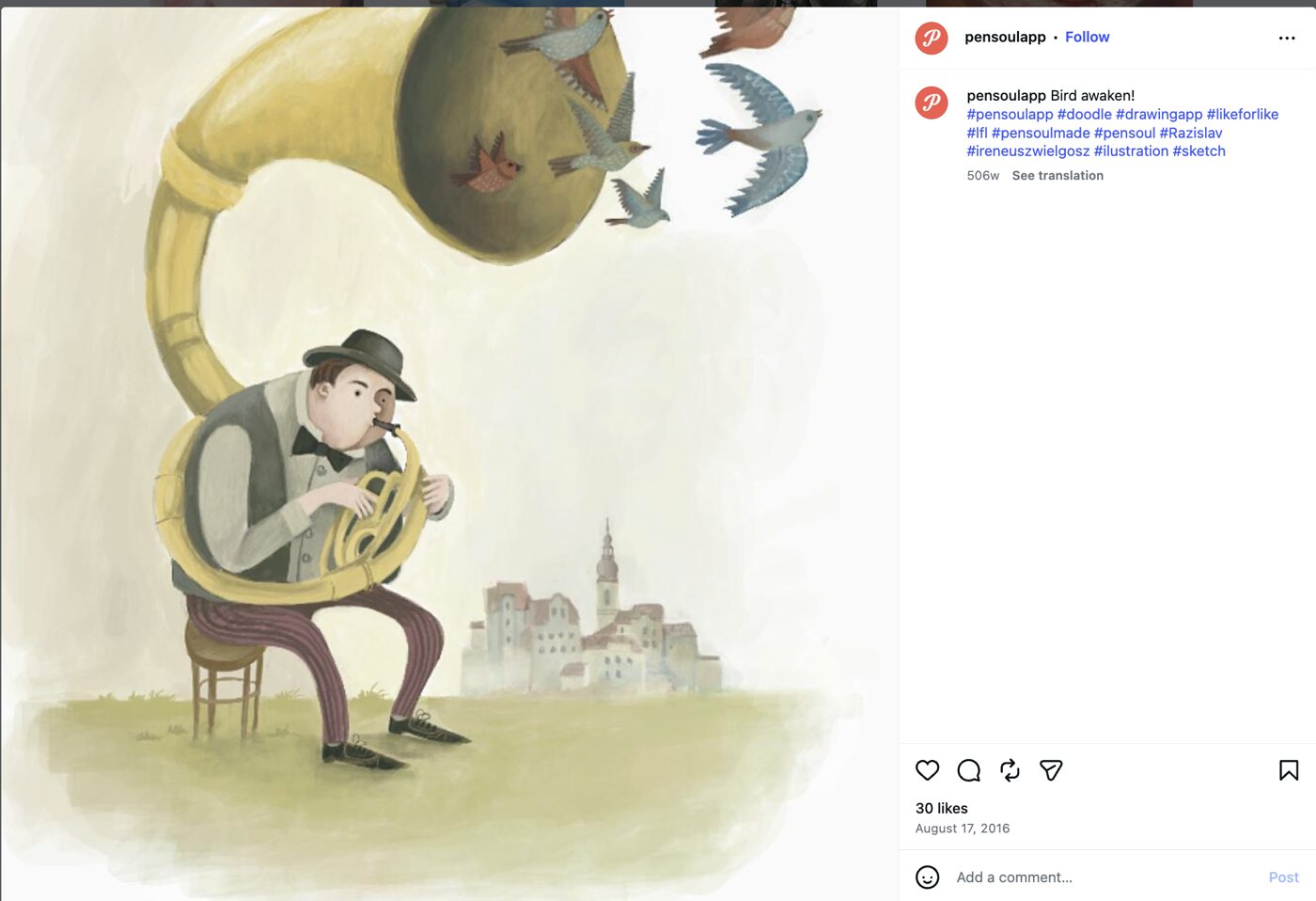 직접 제작한 드로잉 콘텐츠
